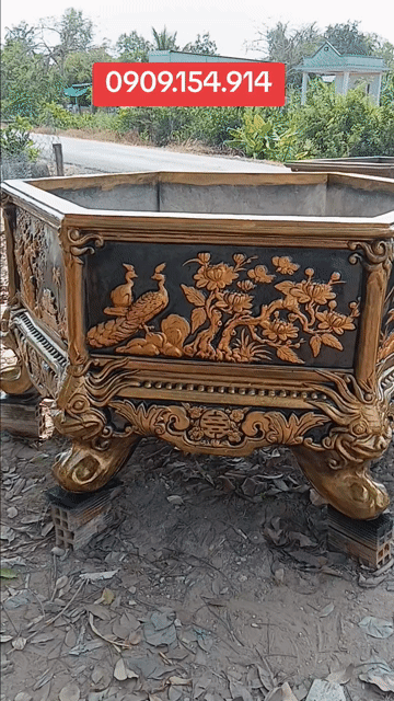 Chậu cây cảnh Lục giác Đá Đen, vàng 1.55m. Mua bán Cây cảnh, đồ trang trí tại Huyện Cần Giuộc Long An được đăng bởi TUAN NGUYÊN  hình 1