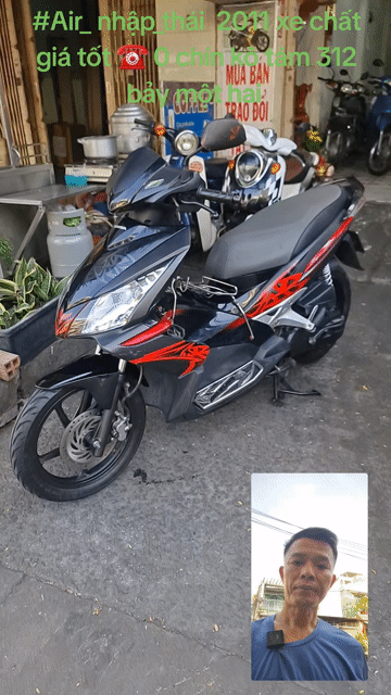 Honda #Air_Blade2011_nhâp_thái_lan Đen đỏ. Mua bán Xe máy tại Quận 11 Tp Hồ Chí Minh được đăng bởi CỬA HÀNG XE MÁY LONG HỔ hình 1