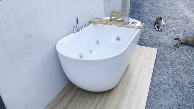 Bồn Tắm Oval Cạnh Mỏng Massage. Mua bán Thiết bị vệ sinh, nhà tắm tại Huyện Hóc Môn Tp Hồ Chí Minh được đăng bởi Xưởng Bồn Tắm Minh Châu hình 1