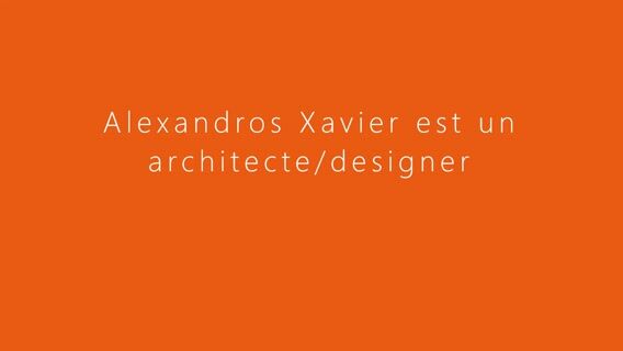 Les projets d'un Architect/designer.