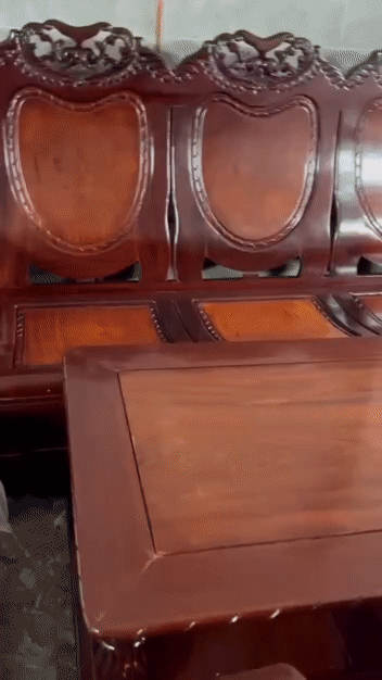Bộ bàn ghế gỗ. Mua bán Bàn ghế tại Quận Tân Phú Tp Hồ Chí Minh được đăng bởi Tuong Vy hình 1