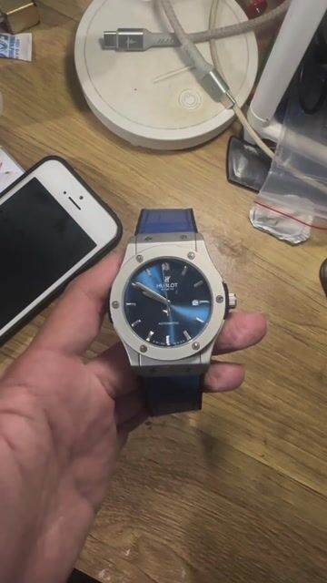 pass đồng hồ Nam Dây da Automatic Xanh bạc. Mua bán Đồng hồ tại Thành phố Thuận An Bình Dương được đăng bởi Hoài Nam Lê hình 1