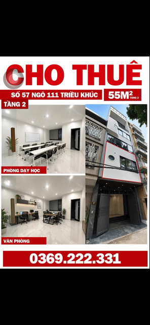 Cho thuê Văn phòng, Mặt bằng kinh doanh Huyện Thanh Trì Hà Nội diện tích 55 m² giá 6 triệu/tháng