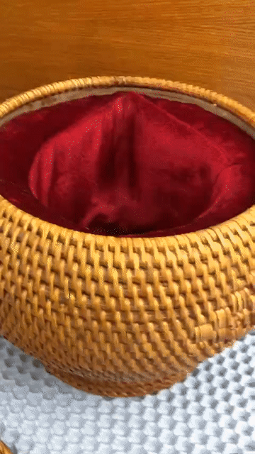Vỏ bình tích trà Mây tre đan Nâu. Mua bán Dụng cụ nhà bếp tại Quận 4 Tp Hồ Chí Minh được đăng bởi Hạnh hình 1