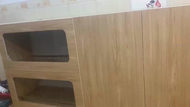 Tủ bếp nhựa vàng gỗ 2m12 chưa sử dụng. Mua bán Tủ, kệ gia đình tại Quận Thanh Khê Đà Nẵng được đăng bởi NHa Nguyen hình 1