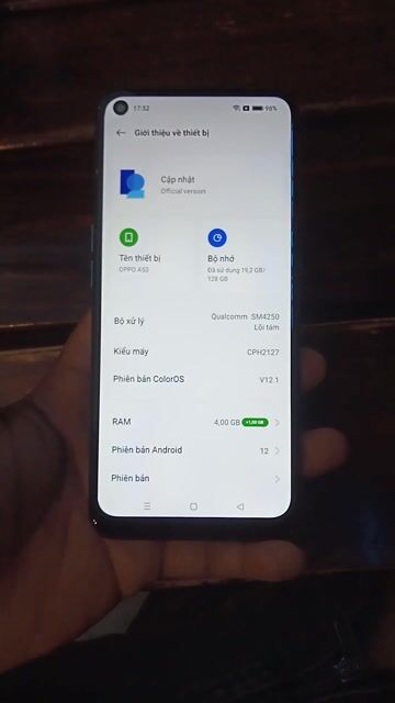Oppo A53 4GB/128GB máy đẹp ko lỗi. Mua bán Điện thoại tại Quận Bình Tân Tp Hồ Chí Minh được đăng bởi Kim Quang hình 1