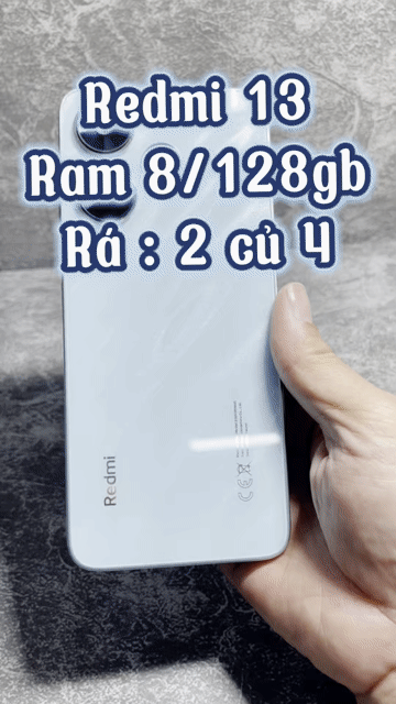 Xiaomi Redmi 13 128GB Xanh 8GB. Mua bán Điện thoại tại Quận 4 Tp Hồ Chí Minh được đăng bởi Tuấn hình 1
