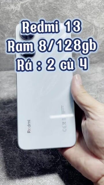 Xiaomi Redmi 13 128GB Xanh 8GB. Mua bán Điện thoại tại Quận 4 Tp Hồ Chí Minh được đăng bởi Tuấn hình 1
