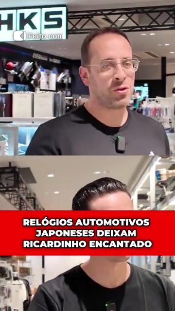 RELÓGIOS AUTOMOTIVOS JAPONESES DEIXAM RICARDINHO ENCANTADO