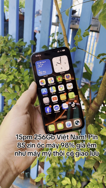 iPhone 15 Pro Max 256GB VN/A pin 85% Blue Titanium. Mua bán Điện thoại tại Thành phố Mỹ Tho Tiền Giang được đăng bởi LH Max Dilys hình 1
