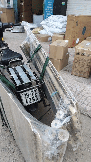 Giường tre thủ công. Mua bán Giường, chăn ga gối nệm tại Quận 12 Tp Hồ Chí Minh được đăng bởi Bố Kẹo Chíp hình 1