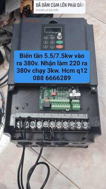biến tần 5.5/7.5kw vào ra 380v. Mua bán Đồ chuyên dụng, Giống nuôi trồng tại Quận 12 Tp Hồ Chí Minh được đăng bởi vũ tuấn hình 1