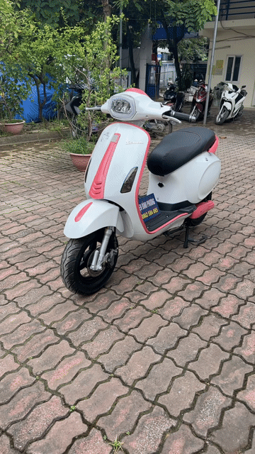 Xe máy điện Vespa Dibao trắng hồng đủ giấy. Mua bán Xe máy tại Quận Cầu Giấy Hà Nội được đăng bởi Xe điện Bình Phương hình 1
