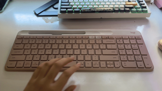 Bàn phím Logitech K580 Hồng Pastel. Mua bán Phụ kiện (Màn hình, Chuột...) tại Quận Hải Châu Đà Nẵng được đăng bởi Phan Nguy?n Ho?ng Th? hình 1