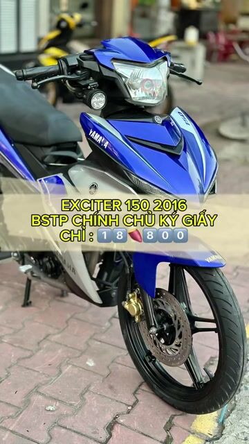 Exciter 150 2016 Xanh bạc - BS TPHCM - 9 chủ. Mua bán Xe máy tại Quận 12 Tp Hồ Chí Minh được đăng bởi Bùi văn hiếu hình 1