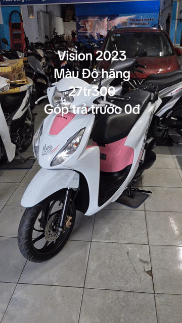 Vision ĐK 2023 BS65 Màu hot Trắng hồng góp đưa 0đ. Mua bán Xe máy tại Quận Bình Thuỷ Cần Thơ được đăng bởi Xe Máy Bảo Nhi hình 1