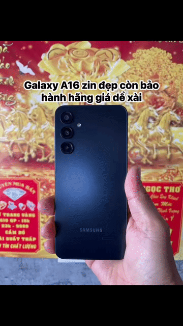 Galaxy A16 128GB máy zin đẹp còn bảo hành hãng. Mua bán Điện thoại tại Quận Ninh Kiều Cần Thơ được đăng bởi CẦM ĐỒ TRUNG HẬU   hình 1