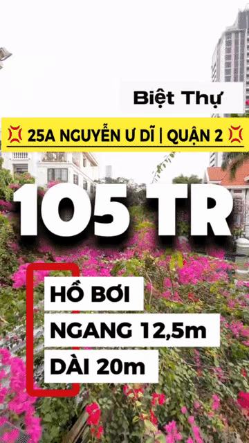 Cho thuê Nhà ở Thành phố Thủ Đức Tp Hồ Chí Minh diện tích 250 m² giá 105 triệu/tháng
