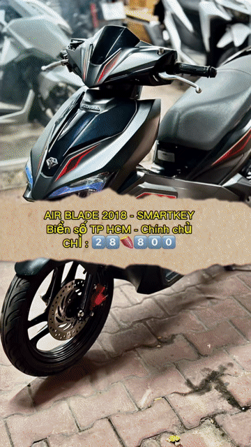 [GÓP DC GIỮ CAVET] Air Blade 125 2018 Đen - TP HCM. Mua bán Xe máy tại Quận 12 Tp Hồ Chí Minh được đăng bởi Bùi văn hiếu hình 1