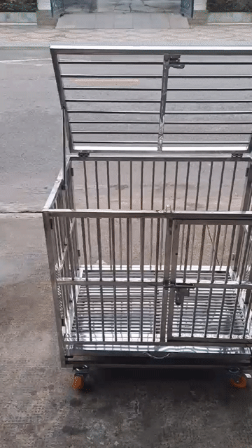 Chuồng chó Inox Sàn tròn 80x50x70 cm. Mua bán Phụ kiện, Thức ăn, Dịch vụ tại Thành phố Thuận An Bình Dương được đăng bởi Inox79 hình 1