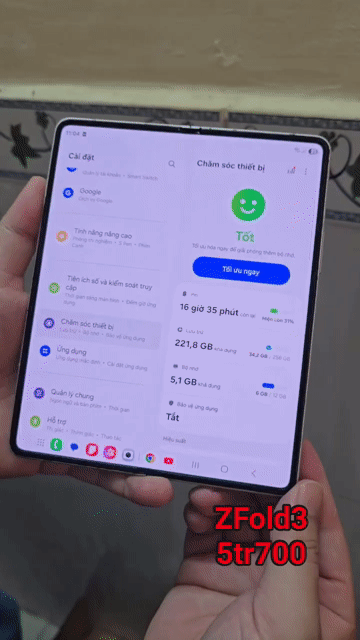 Samsung Galaxy Z Fold3 5G 256GB Đen. Mua bán Điện thoại tại Quận 6 Tp Hồ Chí Minh được đăng bởi OStar Mobile hình 1