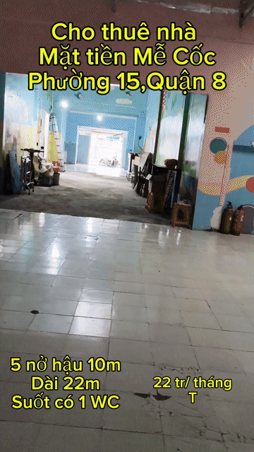 Cho thuê Nhà ở Quận 8 Tp Hồ Chí Minh diện tích 200 m² giá 22 triệu/tháng