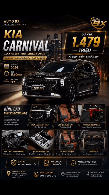 🚘 𝐊𝐢𝐚 𝐂𝐚𝐫𝐧𝐢𝐯𝐚𝐥 𝟐.𝟐𝐃 𝐒𝐢𝐠𝐧𝐚𝐭𝐮𝐫𝐞 𝐌𝐨𝐝𝐞𝐥 𝟐𝟎𝟐𝟓 - Odo 1v. Mua bán Ô tô tại Thành phố Thủ Đức Tp Hồ Chí Minh được đăng bởi Tấn Lợi Car hình 1