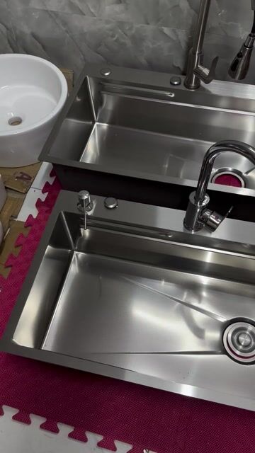 Chậu rửa chén Inox 304 75*45. Mua bán Thiết bị vệ sinh, nhà tắm tại Quận 1 Tp Hồ Chí Minh được đăng bởi Thiết Bị Vệ Sinh Nhà Bếp Kim Cương hình 1