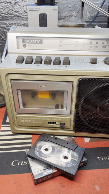 Đài cassette Sony CFM-22. Mua bán Tivi, Âm thanh tại Thành phố Bến Tre Bến Tre được đăng bởi Phước Luci hình 1