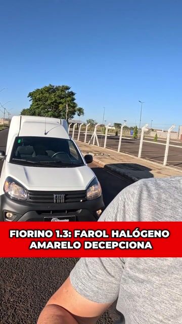 FIORINO 1.3: FAROL HALÓGENO AMARELO DECEPCIONA #fiorino