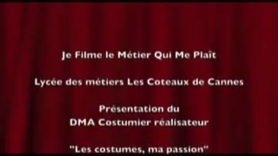 les costumes, ma passion