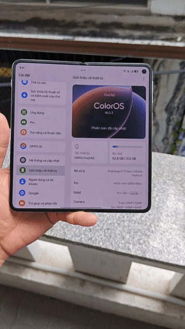 OPPO Find N3 512GB Vàng chính hãng . Mua bán Điện thoại tại Quận Thanh Khê Đà Nẵng được đăng bởi Lê Nhật hình 1