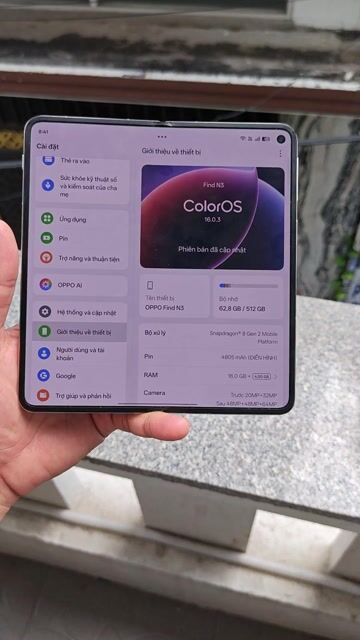 OPPO Find N3 512GB Vàng chính hãng . Mua bán Điện thoại tại Quận Thanh Khê Đà Nẵng được đăng bởi Lê Nhật hình 1