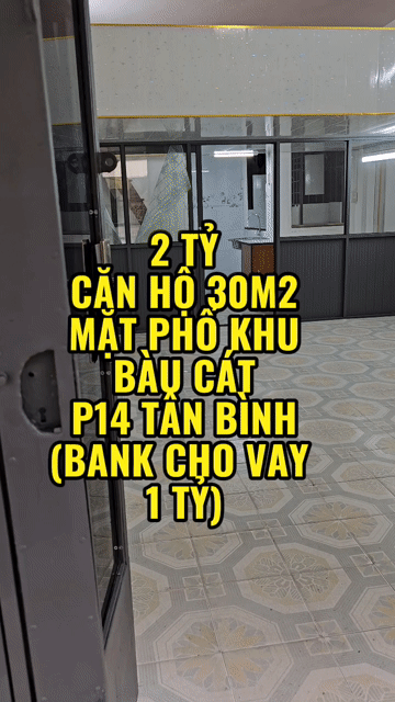 Mua bán Căn hộ Chung cư Quận Tân Bình Tp Hồ Chí Minh diện tích 30 m² giá 2 tỷ