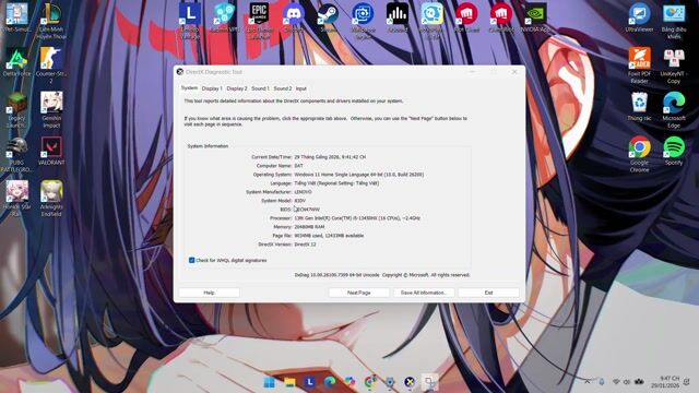 Laptop gaming Lenovo LOQ 15IRX9. Mua bán Laptop tại Quận 1 Tp Hồ Chí Minh được đăng bởi Đạt Trần Anh hình 1