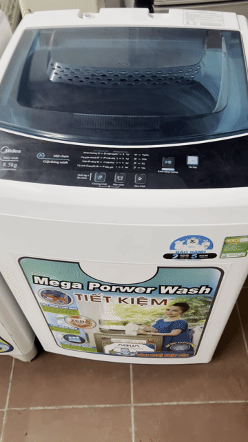 Máy giặt Midea 8.5kg Trắng. Mua bán Máy giặt tại Quận Ba Đình Hà Nội được đăng bởi e huy 168 nguyễn xiển hình 1