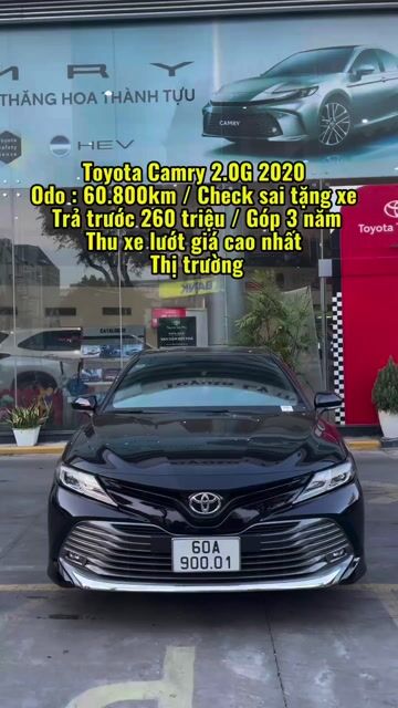 Toyota Camry 2.0G 2020 / 1 đời chủ. Mua bán Ô tô tại Quận Tân Phú Tp Hồ Chí Minh được đăng bởi Lê Tấn Dũ hình 1