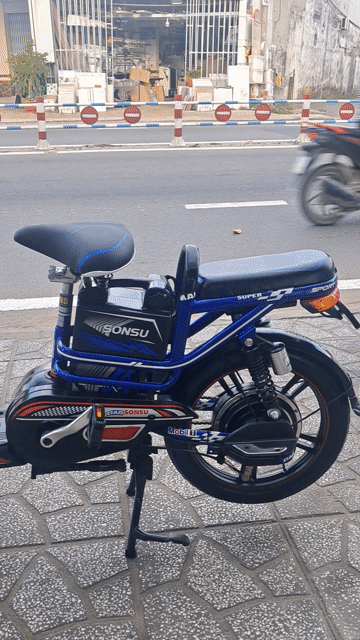 Xe đạp điện SONSU Đen, Xanh. Mua bán Xe đạp tại Quận Cái Răng Cần Thơ được đăng bởi Xe điện Minh Nhiên  hình 1