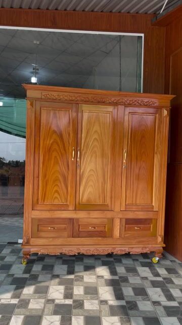 Tủ quần áo KHANG DUY Gỗ GĐ 3 cánh. Mua bán Tủ, kệ gia đình tại Huyện Cần Giuộc Long An được đăng bởi Đồ Gỗ KHANG DUY hình 1