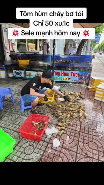 Tôm hùm Cháy tỏi 200g. Mua bán Đồ ăn, thực phẩm và các loại khác tại Thành phố Mỹ Tho Tiền Giang được đăng bởi Po Bấy Bì hình 1