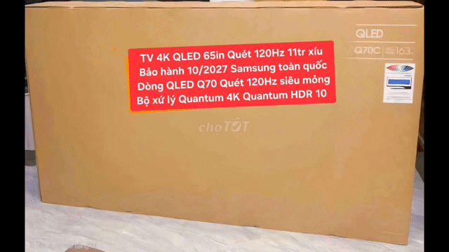 TV QLED Samsung 65Q70C 65in QLED 120Hz BH 10/2027. Mua bán Tivi, Âm thanh tại Quận 8 Tp Hồ Chí Minh được đăng bởi Nguyen nguyen hình 1