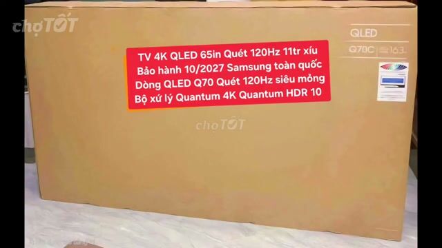 TV QLED Samsung 65Q70C 65in QLED 120Hz BH 10/2027. Mua bán Tivi, Âm thanh tại Quận 8 Tp Hồ Chí Minh được đăng bởi Nguyen nguyen hình 1