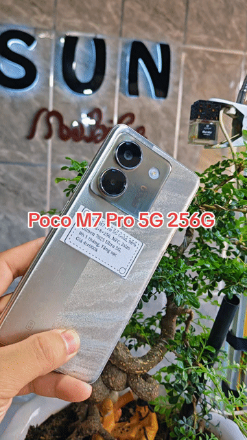 Xiaomi POCO M7 Pro 5G 8GB/256GB Bạc Việt Nam. Mua bán Điện thoại tại Huyện Trảng Bàng Tây Ninh được đăng bởi Sun Mobile Shop Điện Thoại Trảng Bàng Tây Ninh 01 hình 1