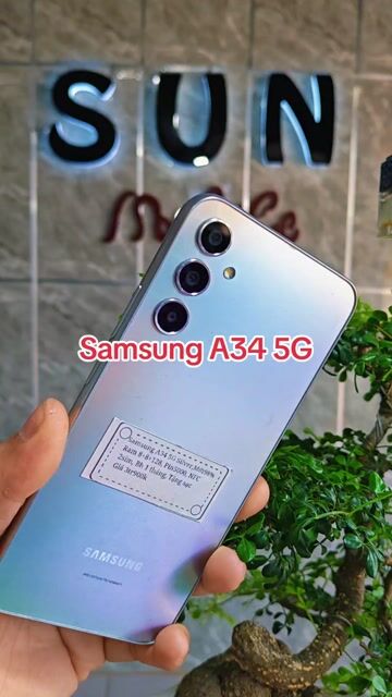 Samsung A34 5G R8+128G NFC 2sim Pin5000 VN/A. Mua bán Điện thoại tại Huyện Trảng Bàng Tây Ninh được đăng bởi Sun Mobile Shop Điện Thoại Trảng Bàng Tây Ninh 01 hình 1