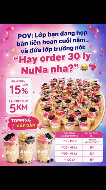 Trà sữa NuNa Fulltopping. Mua bán Đồ ăn, thực phẩm và các loại khác tại Quận 12 Tp Hồ Chí Minh được đăng bởi Phuc hình 1