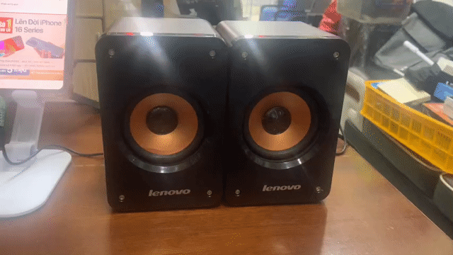 Loa vi tính Lenovo Vỏ gỗ Nâu đỏ. Mua bán Tivi, Âm thanh tại Quận 3 Tp Hồ Chí Minh được đăng bởi TÙNG GIA PHÁT hình 1