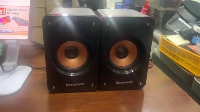 Loa vi tính Lenovo Vỏ gỗ Nâu đỏ. Mua bán Tivi, Âm thanh tại Quận 3 Tp Hồ Chí Minh được đăng bởi TÙNG GIA PHÁT hình 1