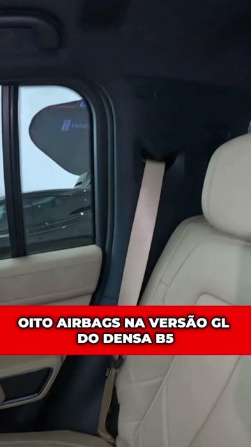 Oito airbags na versão GL do Densa B5