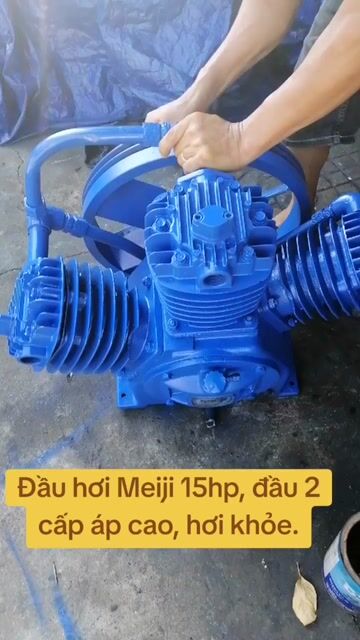 Đầu máy nén khí Meiji 15hp 2 cấp. Mua bán Đồ chuyên dụng, Giống nuôi trồng tại Thành phố Quảng Ngãi Quảng Ngãi được đăng bởi Mỹ Trinh hình 1