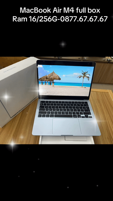 Apple MacBook Air M4 14 inch 16GB/256GB Xanh Da. Mua bán Laptop tại Thành phố Long Xuyên An Giang được đăng bởi Laptop Mai Lý Nghĩa hình 1